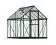 Greenhouse Hybrid 6&#039; x 8&#039; Kit - Green Structure &amp; Hybrid Glazing