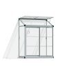 Lean To Greenhouse 4' x 2' Kit - Silver Structure & Clear Glazing