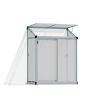 Lean To Greenhouse 4' x 2' Kit - Silver Structure & Twinwall Glazing