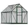Greenhouses Mythos 6 ft. x 10 ft. Green Structure & Multiwall Glazing