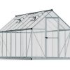 Greenhouse Mythos 6' x 14' Kit - Silver Structure & Multiwall Glazing