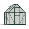 Greenhouse Mythos 6' x 4' Kit - Green Structure & Multiwall Glazing