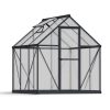 Greenhouses Mythos 6 ft. x 6 ft. Grey Structure & Multiwall Glazing