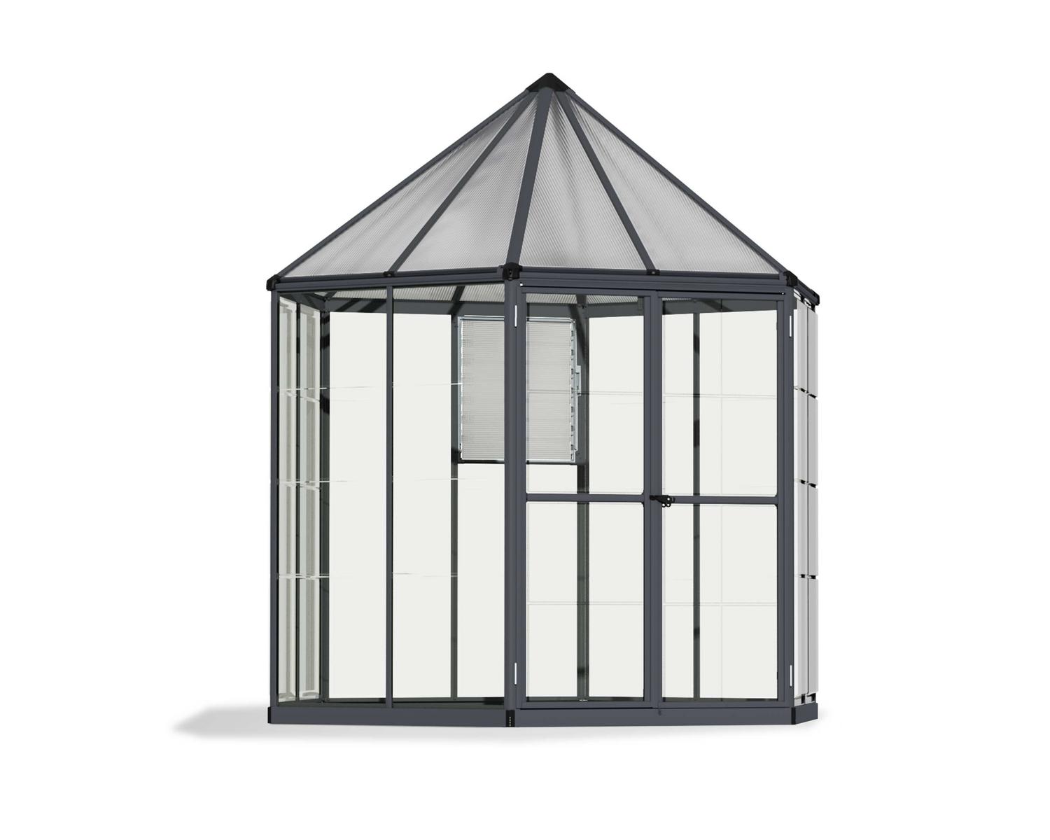 Greenhouses Oasis 8 Grey Structure & Hybrid Glazing