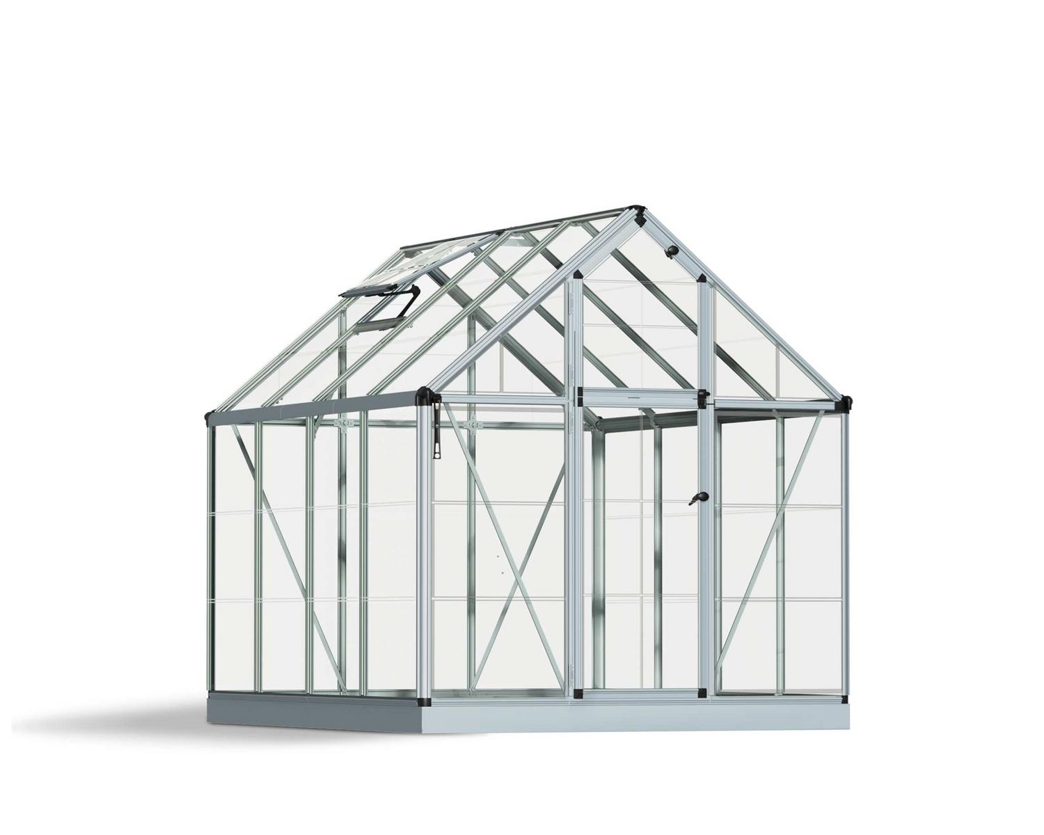 Greenhouses Snap&amp;Grow 6 ft. x 8 ft. Silver Structure &amp; Clear Glazing