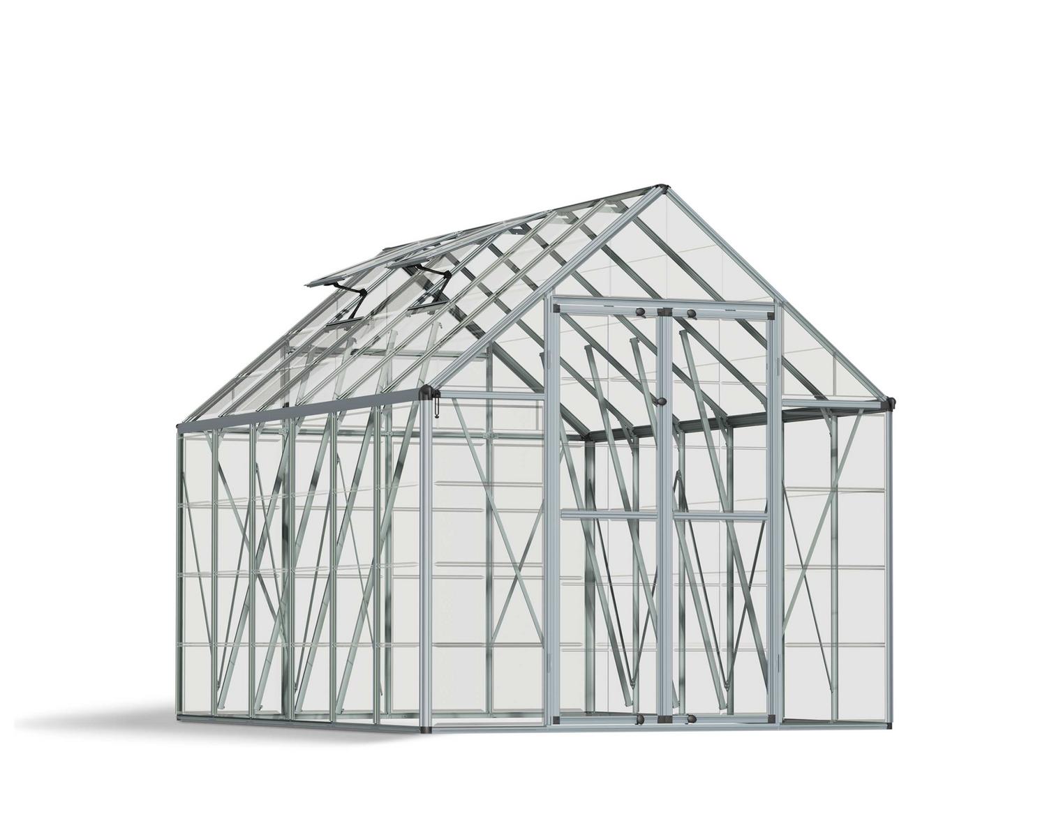 Greenhouses Snap&amp;Grow 8 ft. x 12 ft. Silver Structure &amp; Clear Glazing