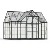 Greenhouse Victory Orangery 10' x 12' Kit - Grey Structure & Clear Glazing
