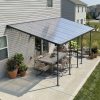 Palram Patio Covers Feria 3x7.30 Grey Clear Main US