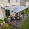 Palram Patio Covers Feria 3x8.50 Grey Clear Main US