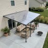 Palram Patio Covers Feria 3x9.71 Grey Clear Main US
