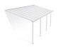Patio Cover Kit Olympia 3 ft. x 7.30 ft. White Structure &amp; White Multi Wall Glazing