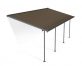 Patio Cover Kit Sierra 3 ft. x 7.30 ft. Grey Structure &amp; Bronze Twin Wall Glazing