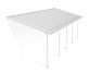 Patio Cover Kit Sierra 3 ft. x 8.50 ft. White Structure &amp; Clear Twin Wall Glazing