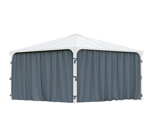 Palram Garden Gazebos Palermo 4300 Curtain Set Cutout