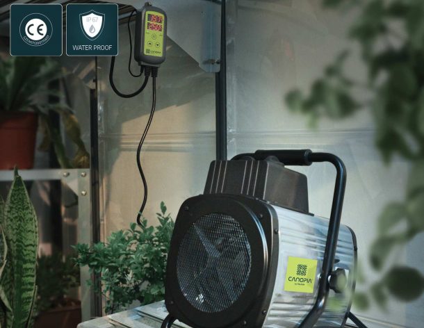 Greenhouse heating - Electric fan heater '' Palma 2kW '' (Thermostat  Digital) - The online shop for Gardening