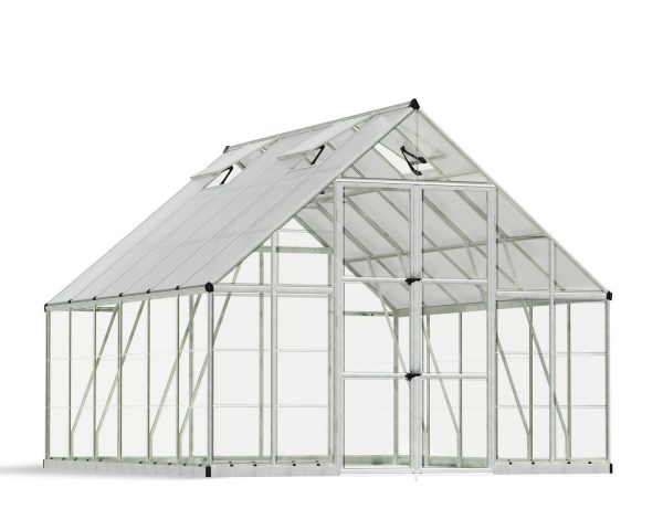 Greenhouse Balance 10' x 12' Kit - Silver Structure & Clear Glazing