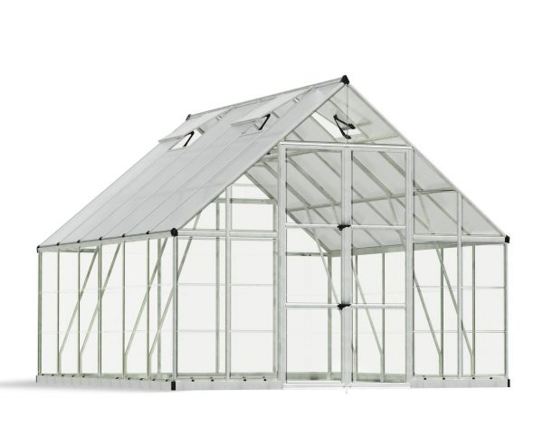 Greenhouse Balance 10&#039; x 12&#039; Kit - Silver Structure &amp; Clear Glazing
