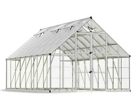 Greenhouse Balance 10' x 16' Kit - Silver Structure & Clear Glazing