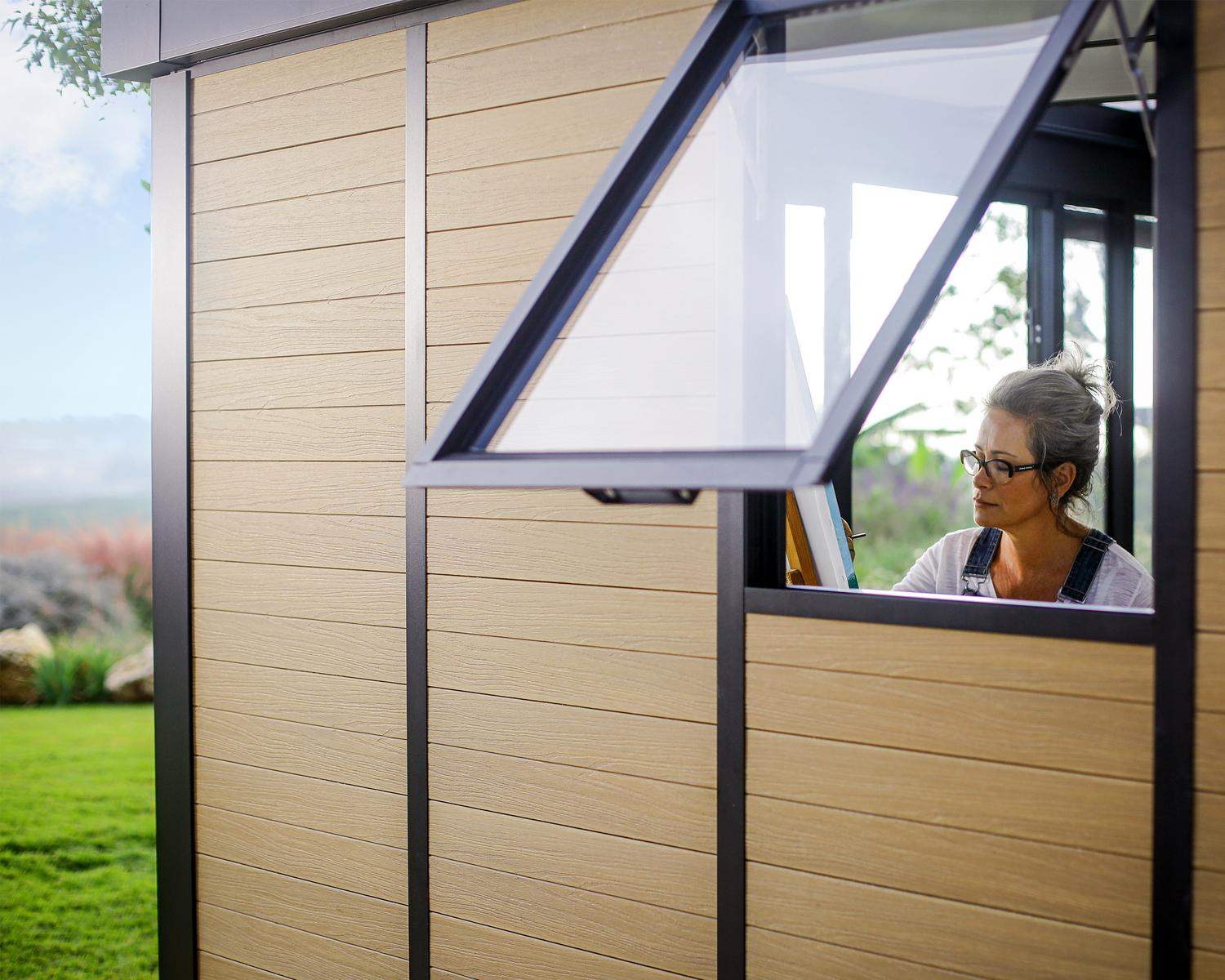 10 ft x 12 ft Copenhagen enclosed gazebo garden office