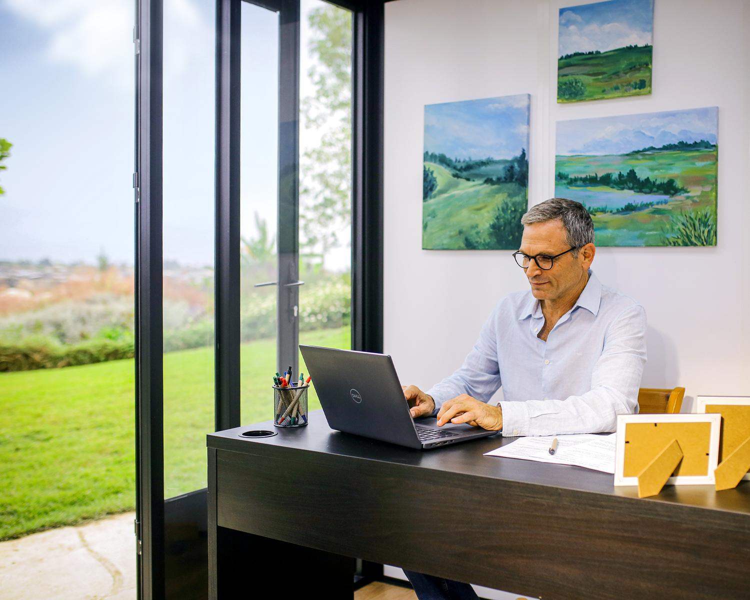 10 ft x 12 ft Copenhagen enclosed gazebo garden office