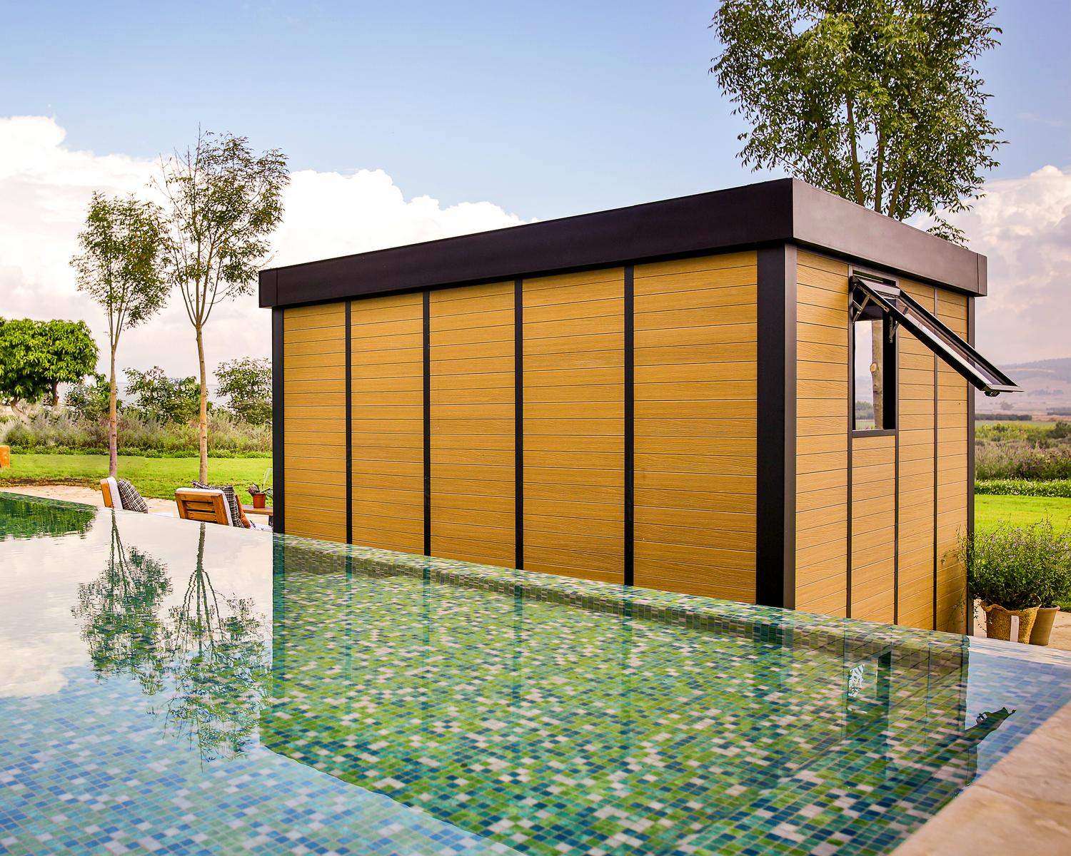 10 ft x 12 ft Copenhagen enclosed gazebo garden office