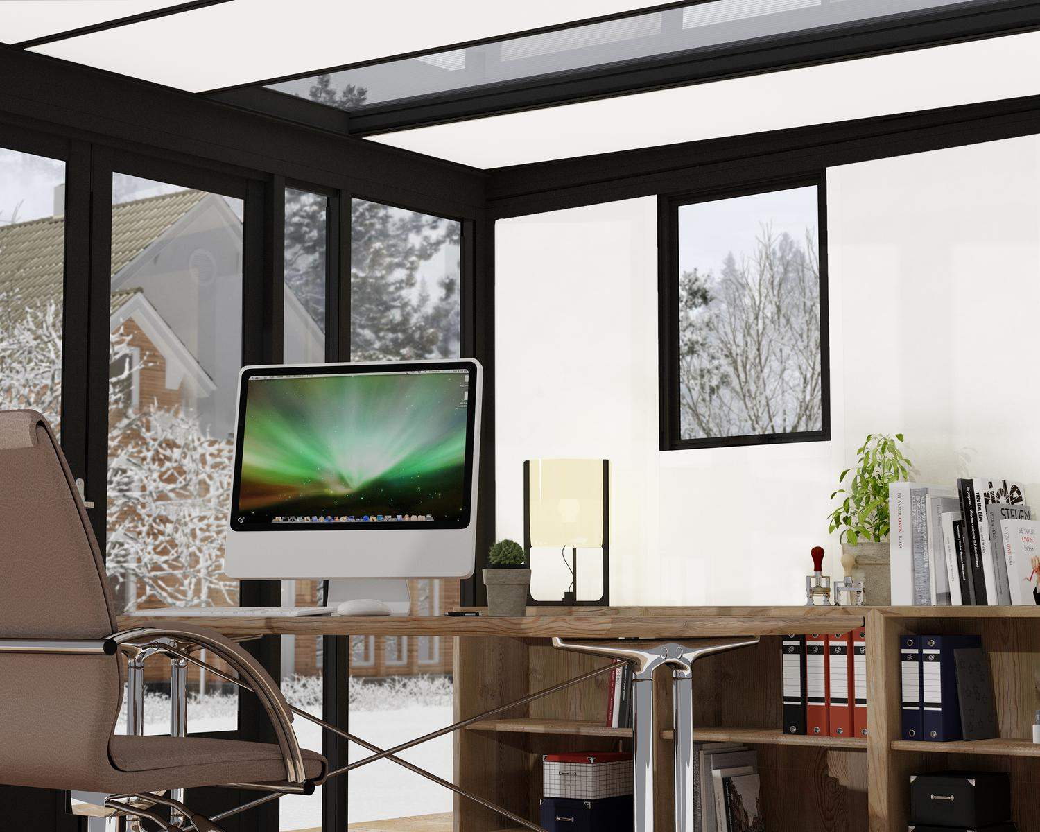 10 ft x 12 ft Copenhagen enclosed gazebo garden office