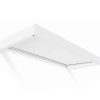 Chic white Sophia door awning 3 ft x 7 ft featuring opal panels