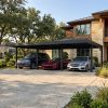 Palram Canopia Carports Oslo 6x9 20x30 Black Grey Main 1 USA