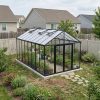 Palram Canopia Greenhouses ARIA 10x20 3x6 Black Clear Main 1 US
