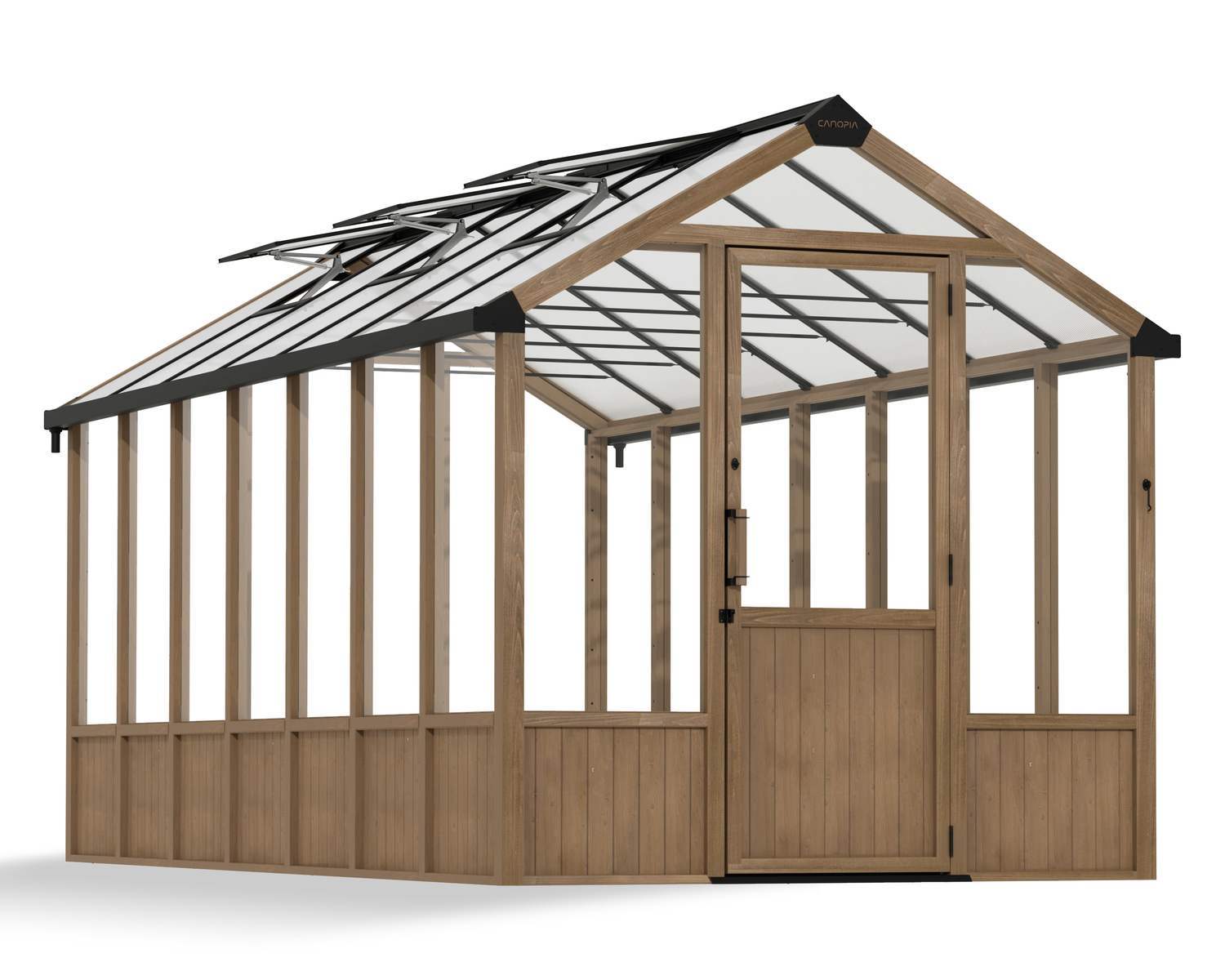 Natura 8 ft. x 17 ft. Wood Greenhouse Kit | Canopia by Palram