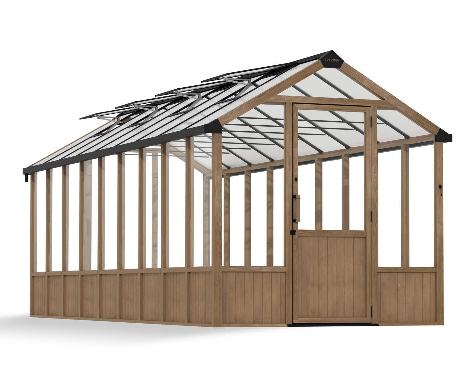 Natura 8 ft. x 22 ft. Wood Greenhouse Kit | Canopia by Palram