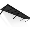 Palram Canopia Door Awnings Augustine 11ft Black Grey CutOut