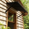 Palram Canopia Door Awnings Augustine 3.7ft Black Grey Main 2 USA
