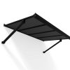 Palram Canopia Door Awnings Augustine 4.8ft Black Grey CutOut