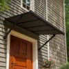 Palram Canopia Door Awnings Augustine 4.8ft Black Grey Main 2 USA