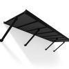 Palram Canopia Door Awnings Augustine 8.5ft Black Grey CutOut
