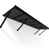 Palram Canopia Door Awnings Augustine 9.6ft Black Grey CutOut