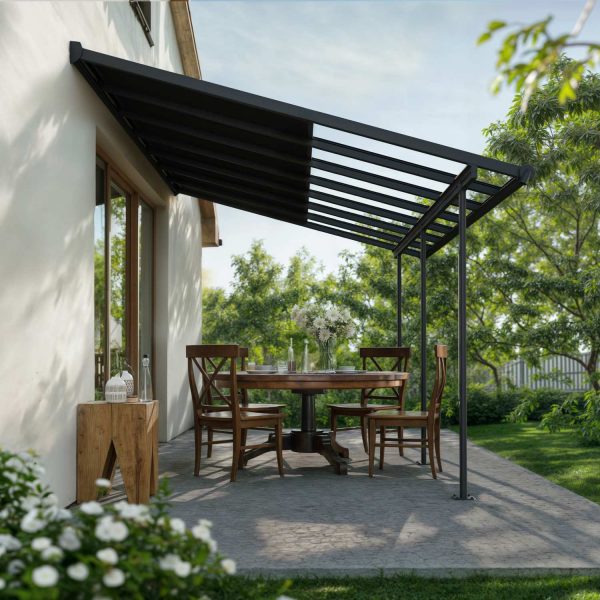 Palram Canopia Patio Covers Sierra Cabrio Grey GreyOpaque 10x14 3x4.3 Main 3