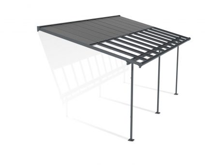 Sierra Cabrio 10 ft. x 20 ft. Patio Cover Kit - Grey / Opaque Grey