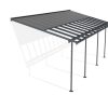 Palram Canopia Patio Covers Sierra Cabrio Grey GreyOpaque 10x24 3x7.4 CutOut 2
