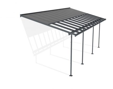 Sierra Cabrio 10 ft. x 24 ft. Patio Cover Kit - Grey / Opaque Grey