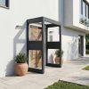 Palram Canopia Door Awnings Sophia Double Side Wall Grey Clear 3x5 1x1.6 Main 1