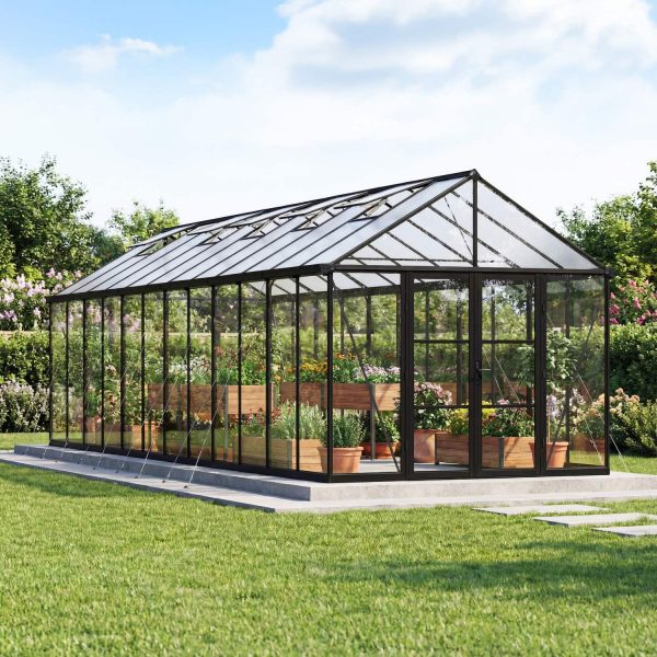 Palram Canopia Greenhouses ARIA 10x30 3x9 Black Clear Main 1 (1)