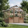 Palram Canopia Greenhouses NATURA 8x7 2.4x2.2 Wood Clear Main 1 (1)