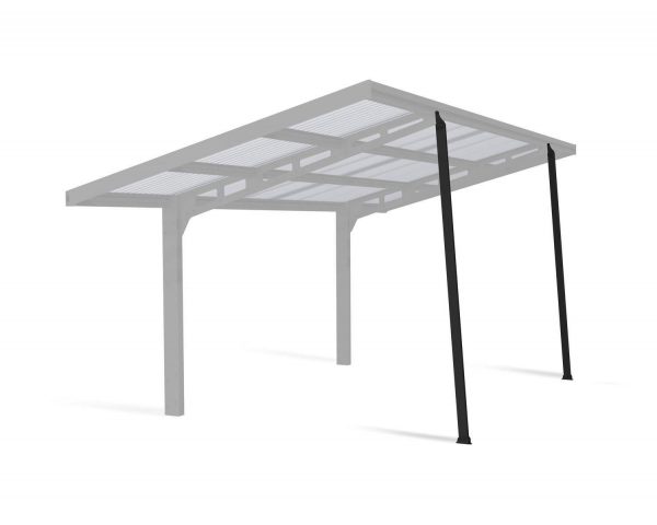 Palram Canopia Carports Sydney Extra Kit Black CutOut 1 (2)