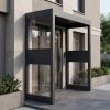 Palram Canopia Door Awnings Sophia Double Side Wall Grey Grey Opal 3x7 1x2.2 Main Right