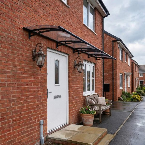 Palram Canopia Door Awnings Aquila 4010 Grey Clear Main 1 UK