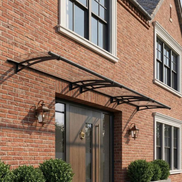 Palram Canopia Door Awnings Aquila 4500 Grey Clear Main 1 UK