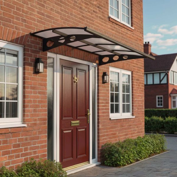 Palram Canopia Door Awnings Herald 2230 Grey Mist Main UK