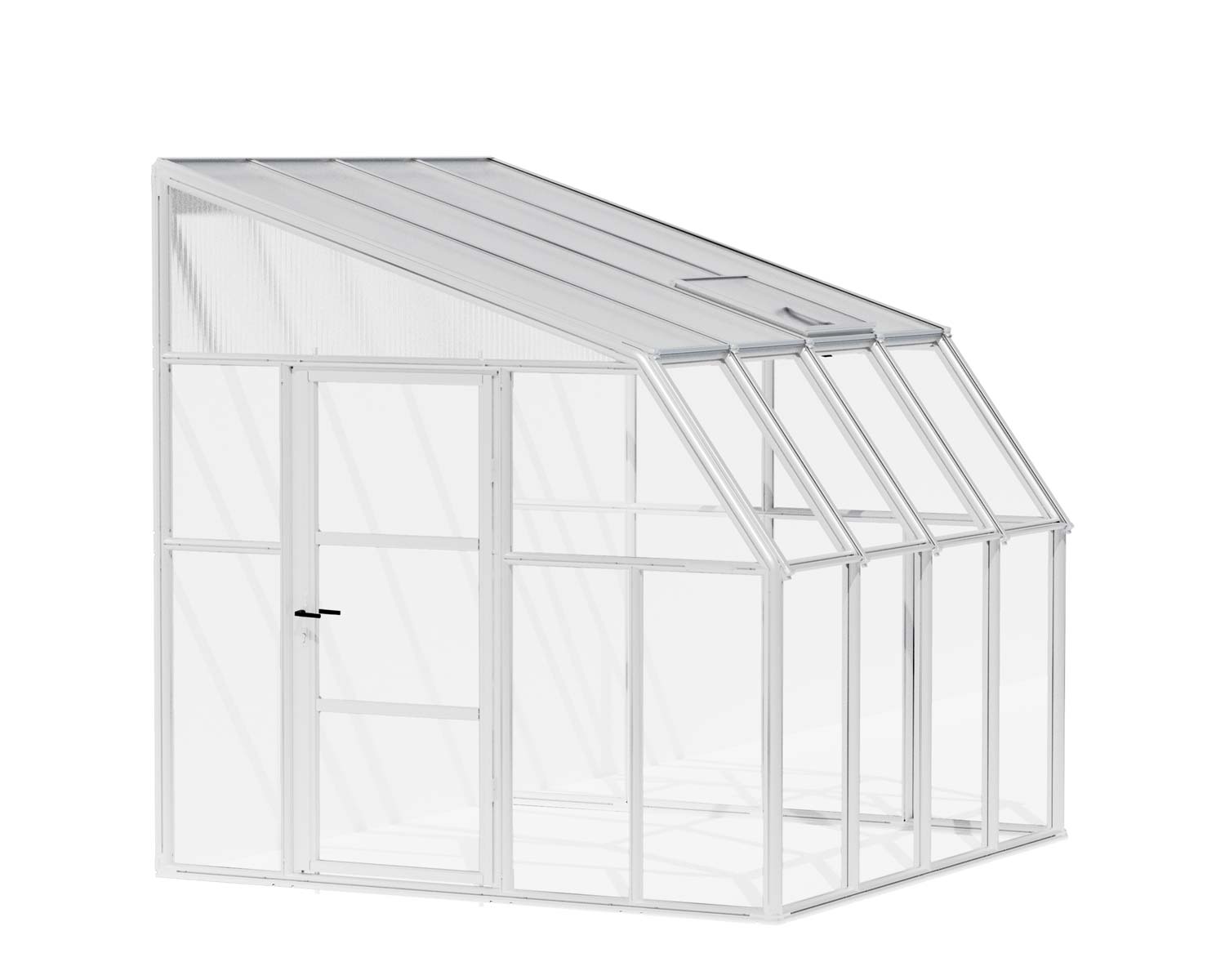 Solarium SunRoom Kit 8 ft. x 8 ft. White Structure & Hybrid Glazing